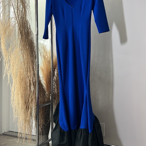 Elegant & maxi & dark blue dress - Picture 5 of 10